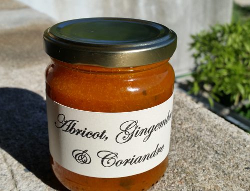 Confiture d’abricot, gingembre et coriandre